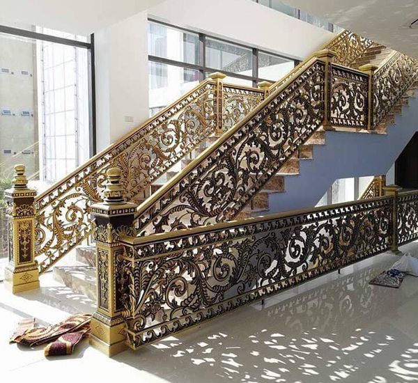 lan can inox nghệ thuật kết hợp mỹ nghệ đẹp Hà Nội