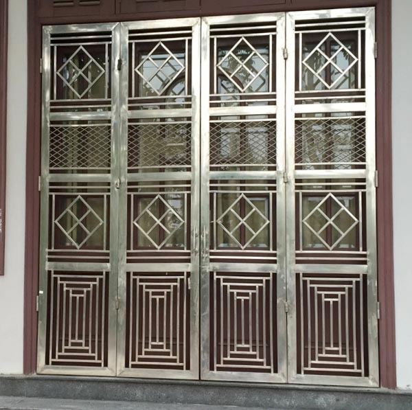 Cổng 4 cánh inox đẹp Hà Nội