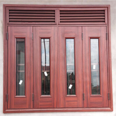 làm cửa sắt giả vân gỗ tại hà nội