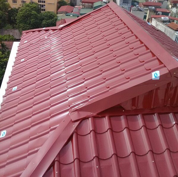 làm mái tôn che sân thượng Hà Nội, tôn nhựa lợp mái