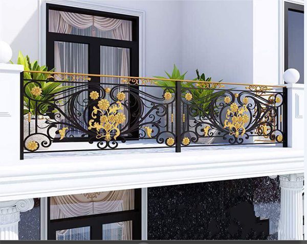 lan can thép mỹ thuật đẹp tại Hà Nội