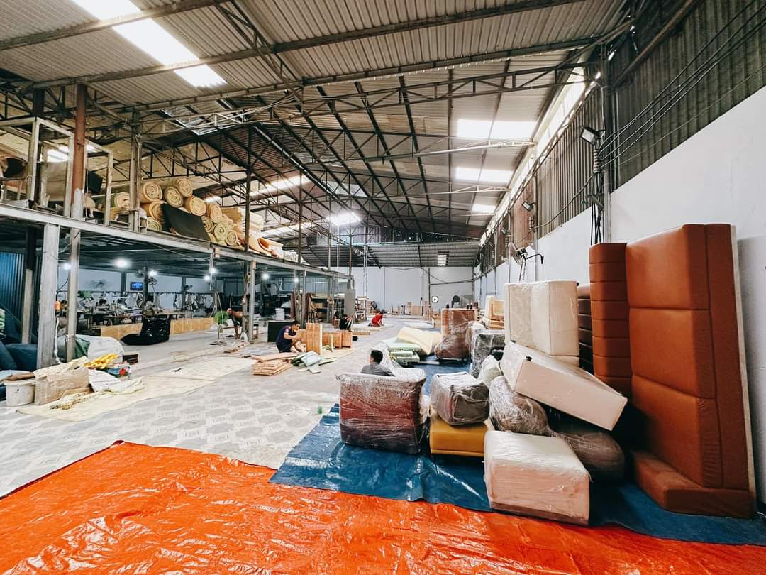 Bọc ghế sofa nhung tại nhà Hà Nội