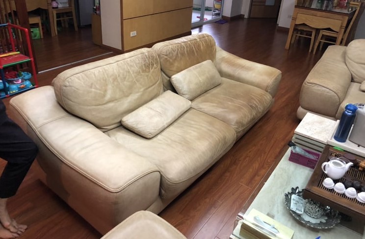 Bọc ghế sofa góc tại nhà Hà Nội