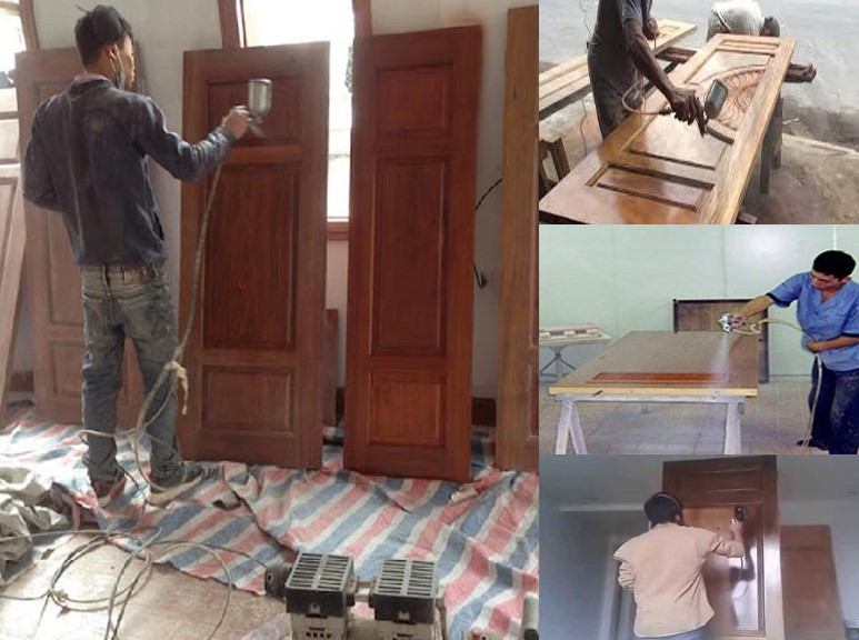 thợ sơn pu cửa gỗ tại hà nội