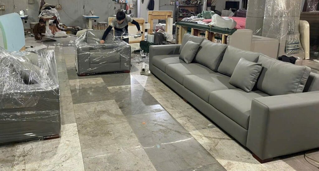 bọc da ghế sofa rạn nứt tại nhà hà nội