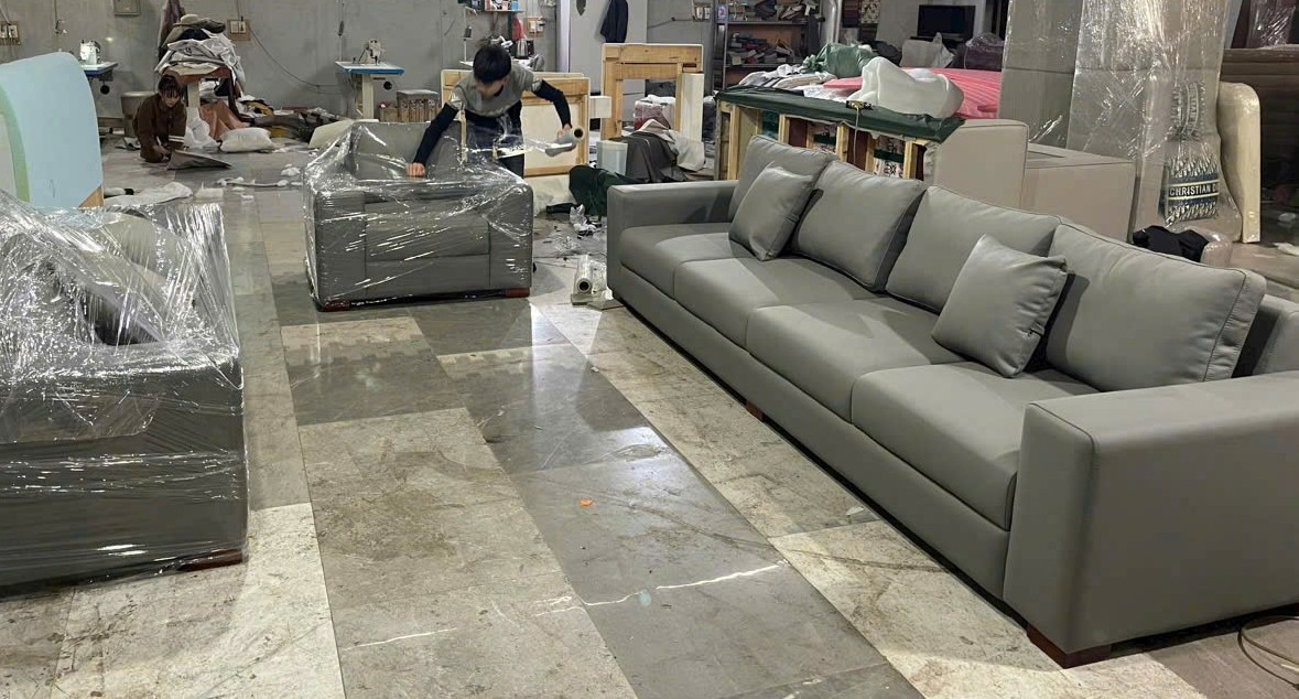bọc ghế sofa da tại nhà hà nội