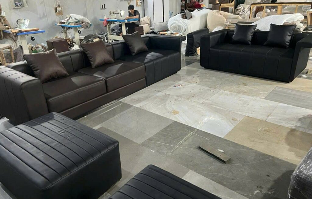 Sửa thay da vải bọc ghế sofa cho căn hộ chung cư tại hà nội