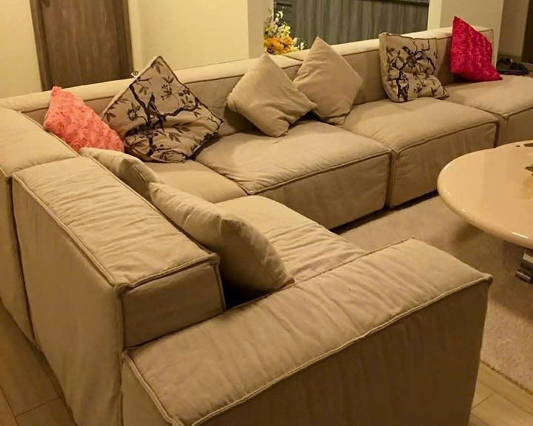 Sửa thay da vải bọc ghế sofa cho căn hộ chung cư tại hà nội