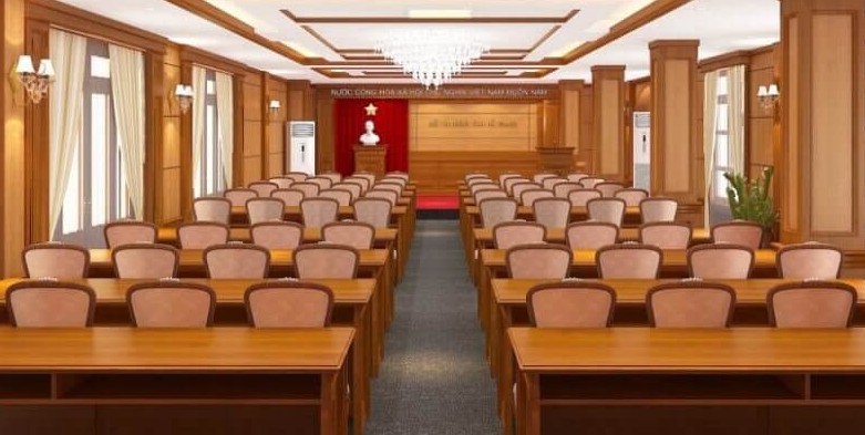 Bọc ghế phòng họp gỗ tự nhiên tại nhà Hà Nội chuyên nghiệp