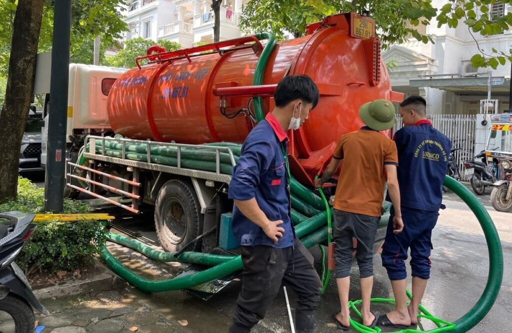 địa chỉ giá dịch vụ thông cống tắc bể phốt vũ hữu hà nội