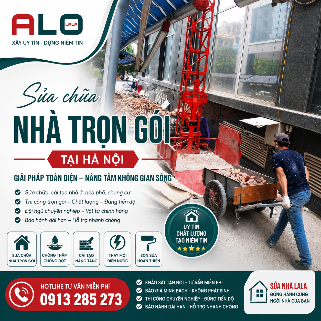 Cải tạo sửa chữa nhà trọn gói ở tại hà nội