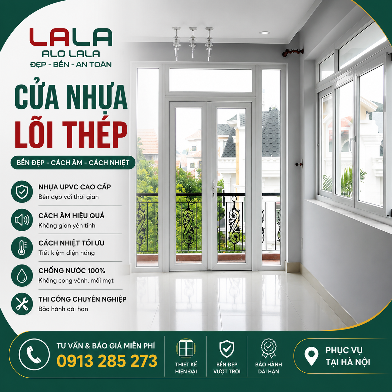 Cửa nhưa lõi thép hà nội