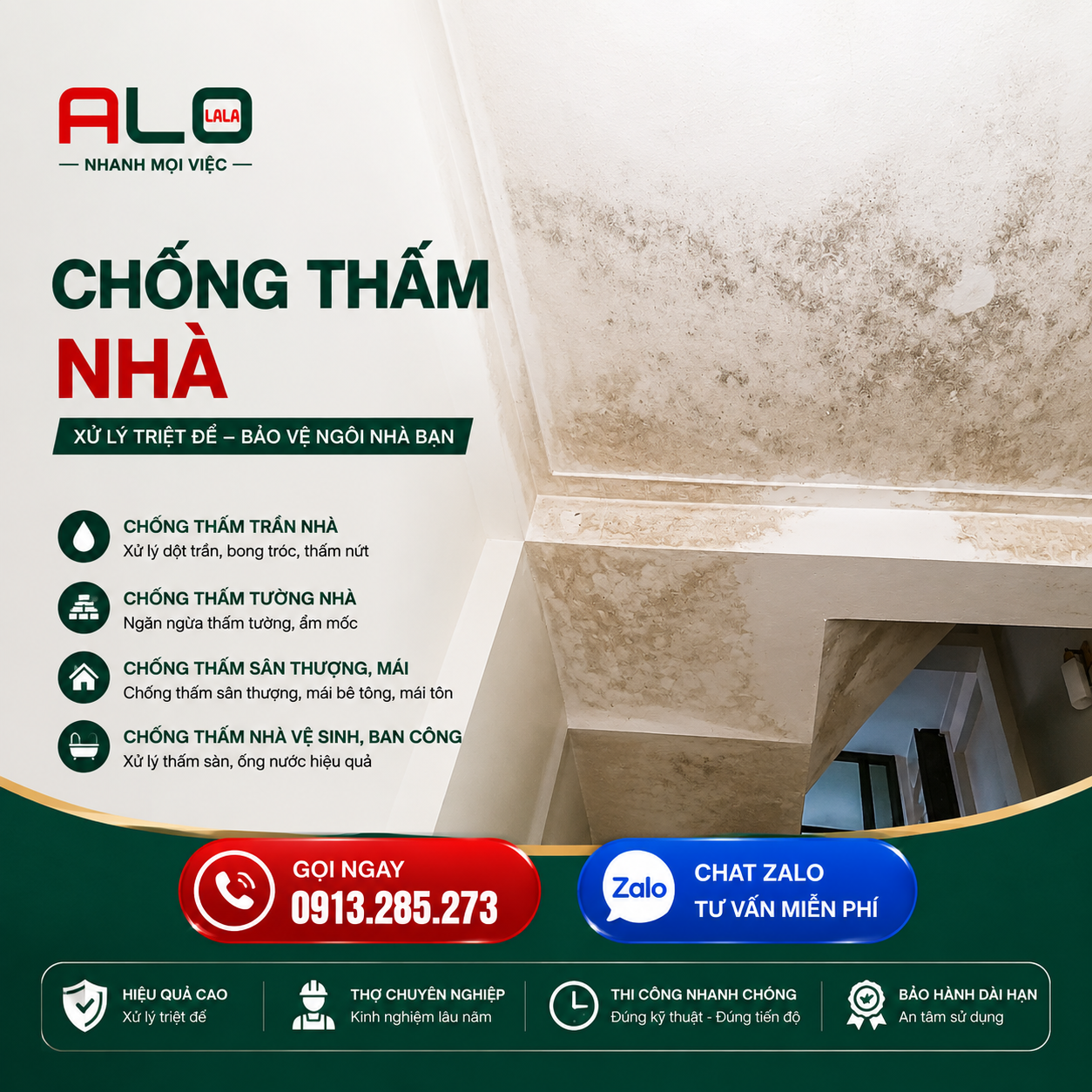 Chống thấm nhà ở tại hà nội